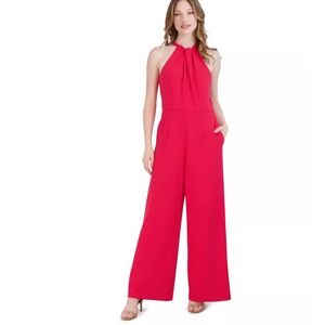 Julia Jordan pink Halter Jumpsuit 4 new NWT